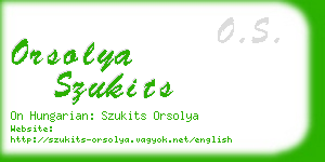 orsolya szukits business card